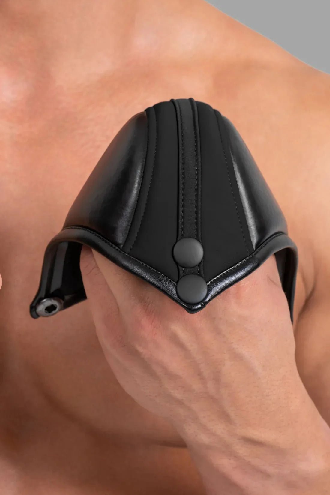 Black cycling shorts for men by Maskulo with a big bulge design, perfect for athletic activities and everyday wear. Durable and comfortable.