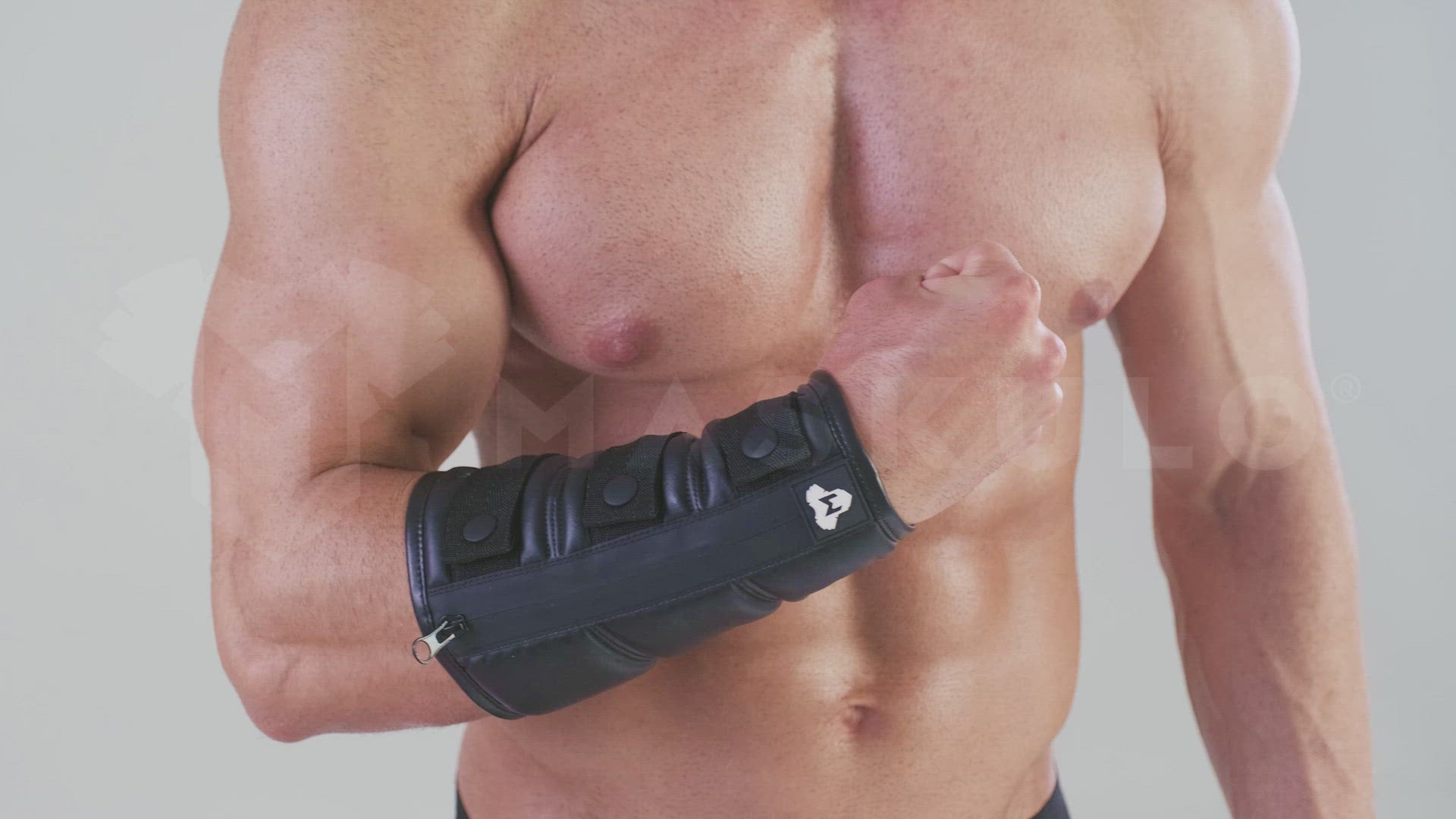 Wrist Wallet with Rubberized Zipper
