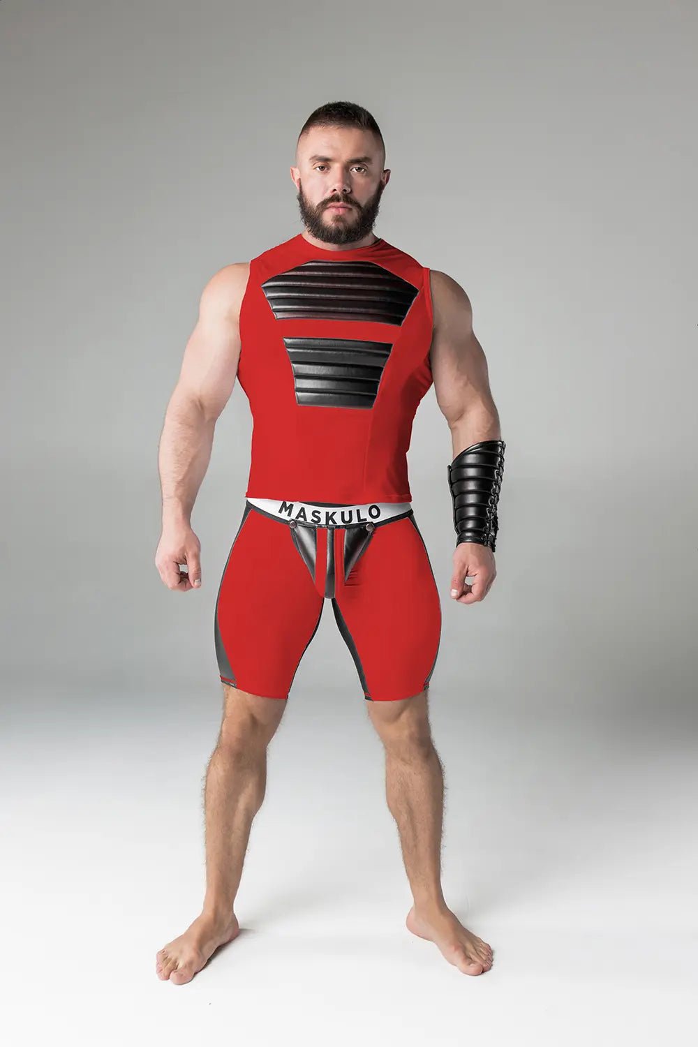 Armored. Tank Top. Front Pads. Red - Maskulo - MTP133-Y1 - Maskulo EU Global Online Store