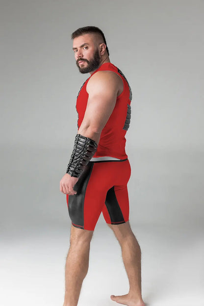 Armored. Tank Top. Front Pads. Red - Maskulo - MTP133-Y1 - Maskulo EU Global Online Store