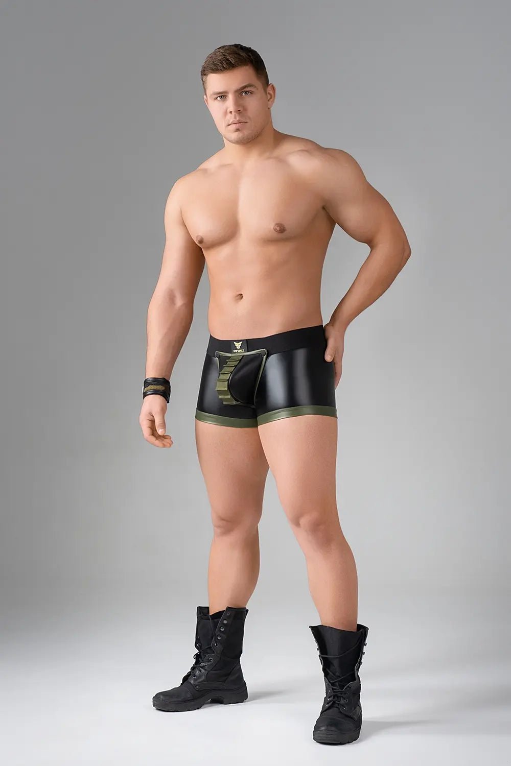 EnForce. Shot Belt Codpiece Trunks. Zipped Rear - Maskulo - MTR106-Y1 - Maskulo EU Global Online Store