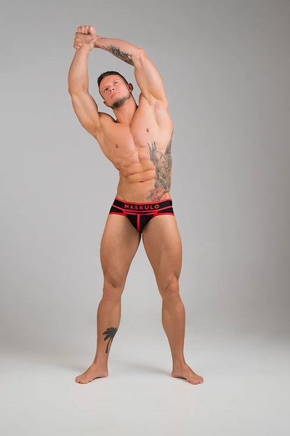 Life. Briefs. Cotton. Red - Maskulo - MBR114-Y1 - Maskulo EU Global Online Store