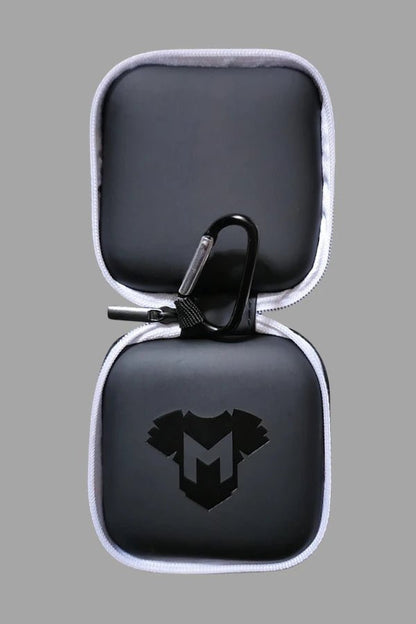 Jax Wanderlust. Mini Zip - Case with Carabiner. Black + White - Maskulo - MCS102 - YX - Maskulo Global (EU) Store