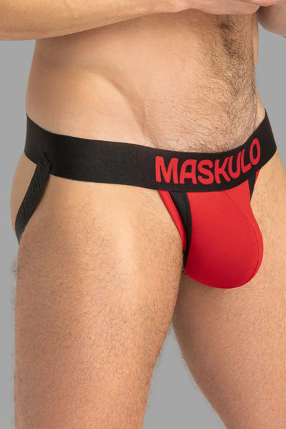 Captain - A Jock O - INSIDE - POUCH. Red and Black - Maskulo - MJS154 - Y3 - Maskulo Global (EU) Store