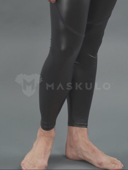 Leggings traseros con cremallera y bragueta a presión