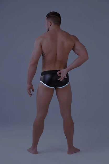 Youngero. Briefs. Mesh Codpiece. Zippered Rear. White Neon - Maskulo - MBR165-Y1 - Maskulo EU Global Online Store