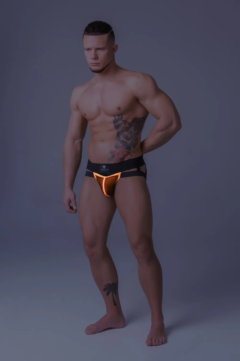 Youngero. Jockstraps. Mesh Codpiece. Orange - Maskulo - MJS161-Y1 - Maskulo EU Global Online Store