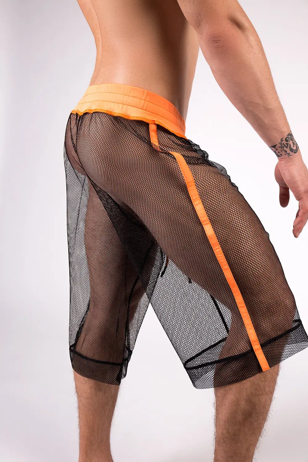 Youngero. Knee - Length Shorts. Regular Rear. Orange Neon - Maskulo - MSH223-Y1 - Maskulo EU Global Online Store