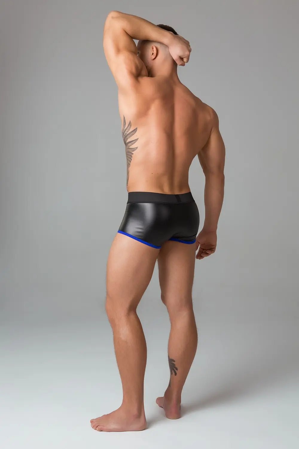 Youngero. Trunks. Mesh Codpiece. Regular Rear. Blue Royal - Maskulo - MTR126-Y1 - Maskulo EU Global Online Store